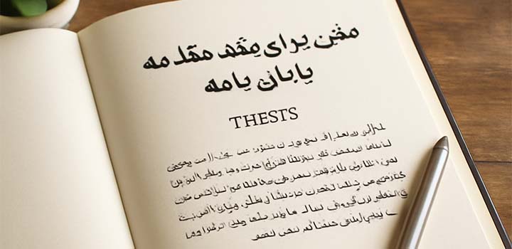 متن زیبا برای مقدمه پایان نامه