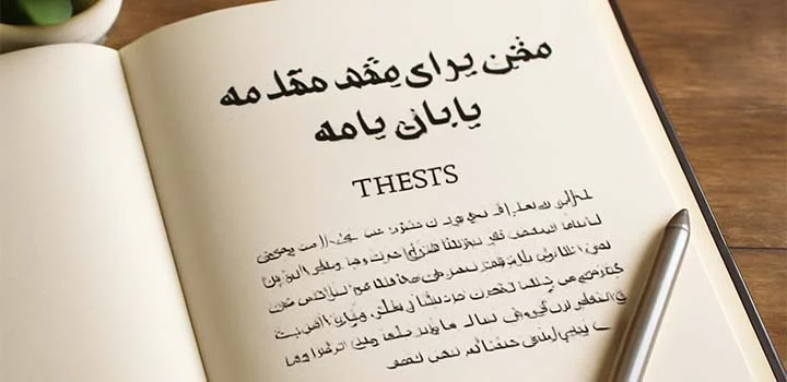 ایران پیپر | کتاب متن زیبا برای مقدمه پایان نامه