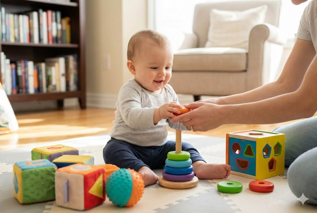 بازی فقط سرگرمی نیست: نقش وسایل بازی در رشد هوشی و حرکتی نوزاد زیر یک سال