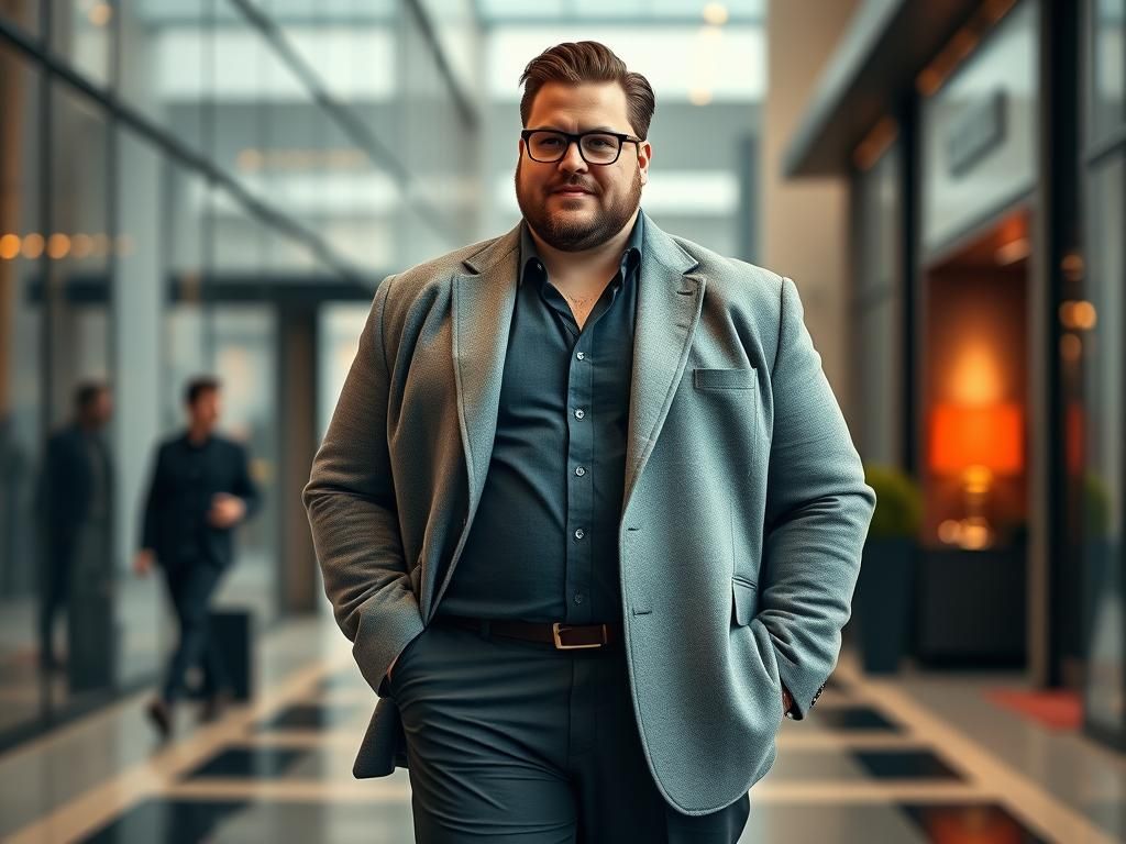 اشتباهات رایج آقایان چاق در انتخاب لباس