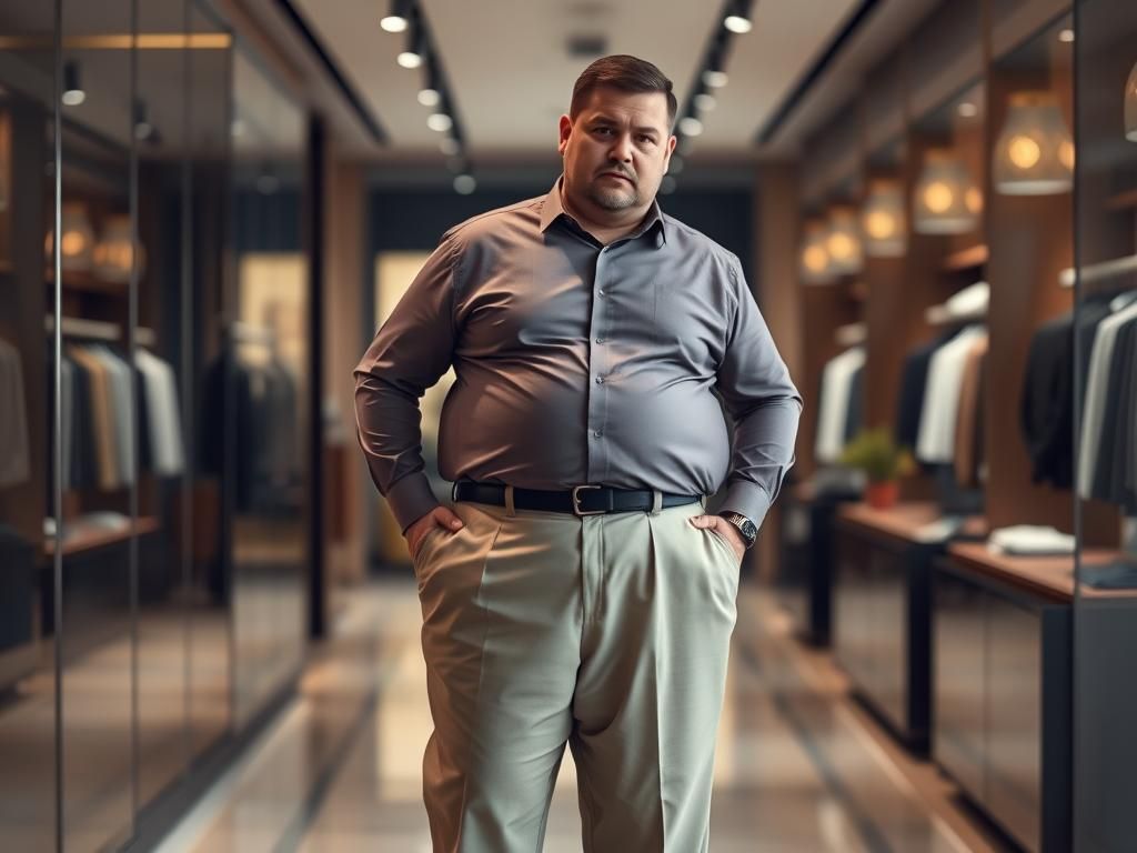 اشتباهات رایج آقایان چاق در انتخاب لباس