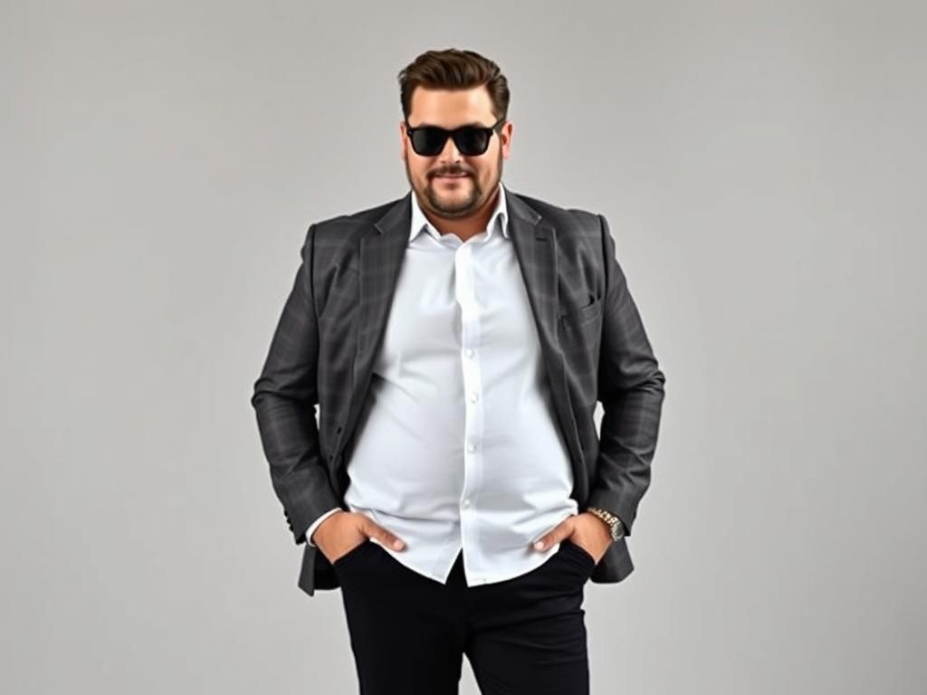 اشتباهات رایج آقایان چاق در انتخاب لباس